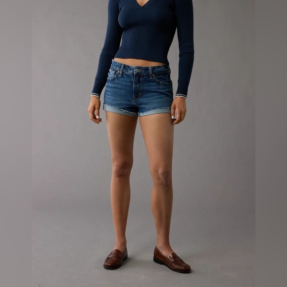 American Eagle Stretch Denim Perfect Shortie – Size 0 – NWT - Picture 1 of 5